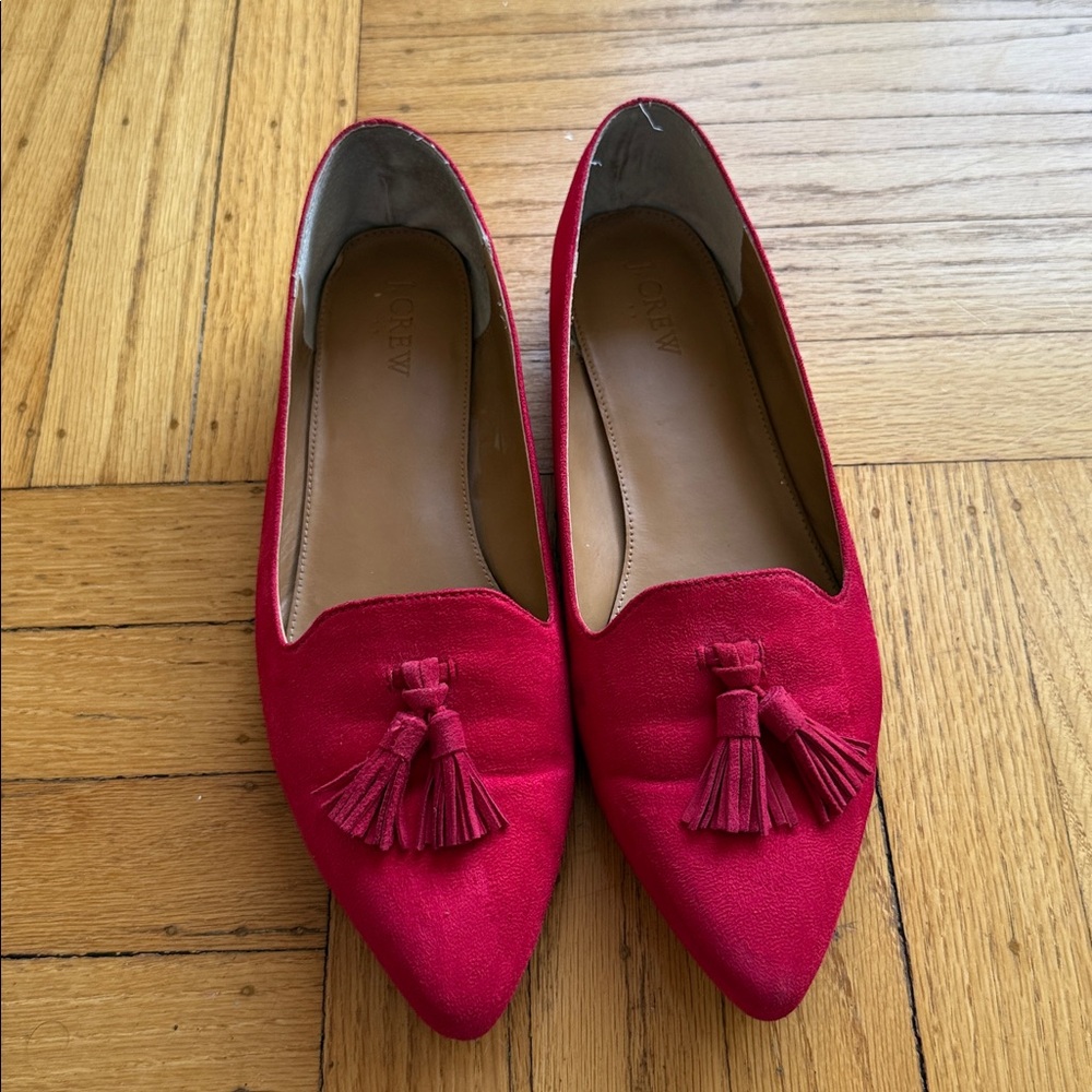 J. Crew red tassel loafer